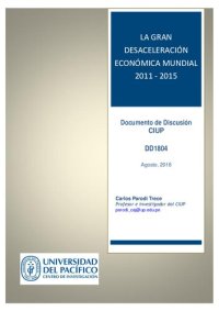 cover of the book La gran desaceleración económica mundial 2011-2015