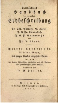 cover of the book Vollständiges Handbuch der neuesten Erdbeschreibung