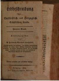 cover of the book Erdbeschreibung der chur-fürstlich und herzoglich-sächsischen Lande