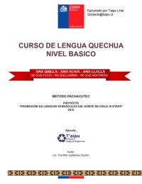 cover of the book Curso de lengua quechua - Nivel básico. Método Pachacútec