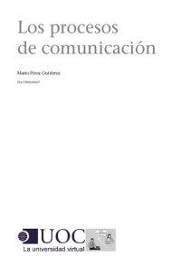 cover of the book Los procesos de comunicación