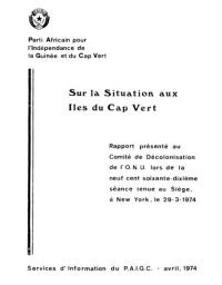 cover of the book Sur la Situation aux Iles du Cap Vert