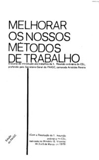 cover of the book Melhorar os nossos métodos de trabalho