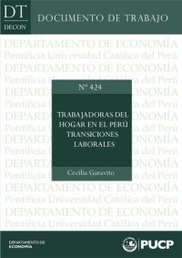 cover of the book Trabajadoras del hogar en el Perú y transiciones laborales