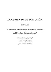 cover of the book Comercio y transporte marítimo: El caso del Pacífico Suramericano