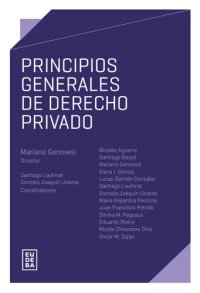 cover of the book Principios Generales de Derecho Privado