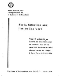 cover of the book Sur la Situation aux Iles du Cap Vert