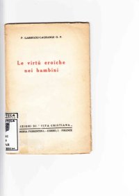 cover of the book Le virtu eroiche nei bambini