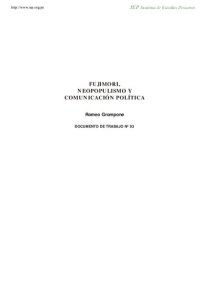 cover of the book Fujimori, neopopulismo y comunicación política