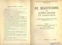 cover of the book De beatitudine