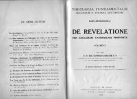 cover of the book De Revelatione (vol 1)