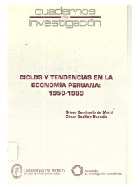 cover of the book Ciclos y tendencias en la economía peruana: 1950-1989