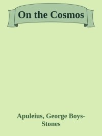 cover of the book On the Cosmos