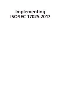 cover of the book Implementing ISO/IEC 17025:2017