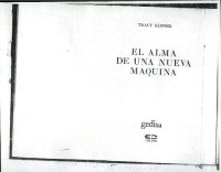 cover of the book El alma de una nueva máquina