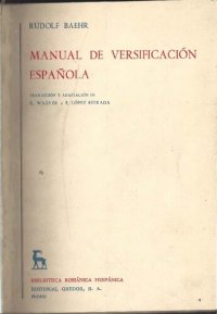 cover of the book Manual de versificacón española