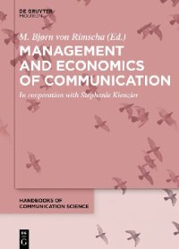 cover of the book Management and Economics of Communication