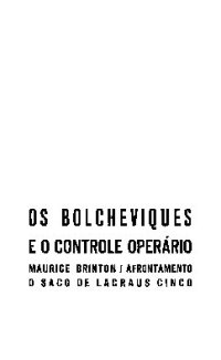 cover of the book Os bolcheviques e o controle operário