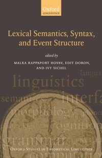 cover of the book Syntax, Lexical Semantics, and Event Structure