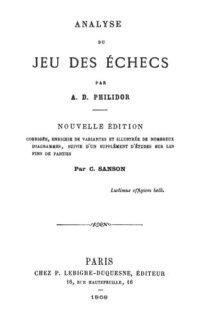 cover of the book Analyse du jeu des échecs