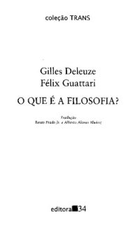 cover of the book O Que é a Filosofia?