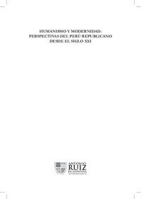 cover of the book Humanismo y modernidad: Perspectivas del Perú republicano desde el siglo XXI