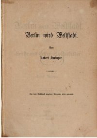 cover of the book Berlin wird Weltstadt