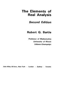 cover of the book The Elements of Real Analysis, Second Edition