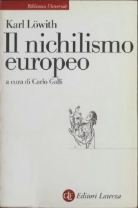 cover of the book Il nichilismo europeo