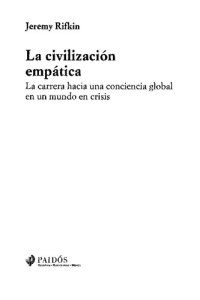 cover of the book La civilización empática