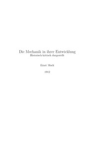 cover of the book Die Mechanik in ihrer Entwickelung - Bernd Paysan