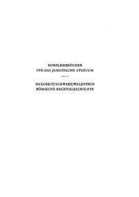 cover of the book Römische Rechtsgeschichte: ein Studienbuch