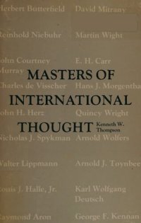 cover of the book Masters of international thought