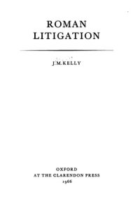 cover of the book Roman Litigation