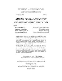 cover of the book Micas - Crystal Chemistry and Metamorphic Petrology