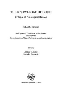 cover of the book The knowledge of good: critique of axiological reason