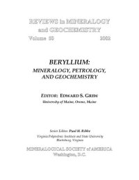 cover of the book Beryllium - Mineralogy, Petrology, and Geochemistry