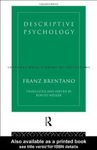 cover of the book Descriptive Psychology (International Library of Philosophy)