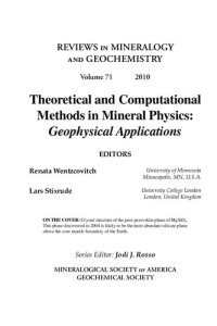 cover of the book Theoretical and Computational Methods in Mineral Physics - Geophysical Applications