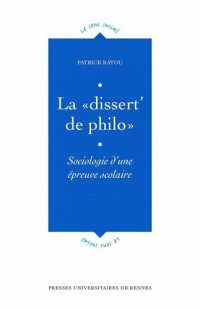 cover of the book La «dissert' de philo»