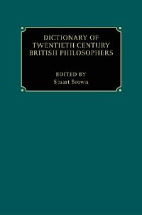 cover of the book Dictionary of Twentieth-century British Philosophers