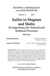 cover of the book Sulfur in Magmas and Melts - Its Importance for Natural and Technical Processes