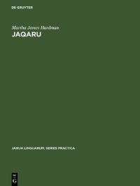 cover of the book Jaqaru: Outline of phonological and morphological structure