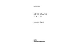 cover of the book Etnografia e mito: la storia dei pigmei