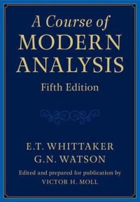 cover of the book A Course of Modern Analysis