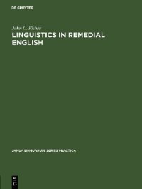 cover of the book Linguistics in remedial English