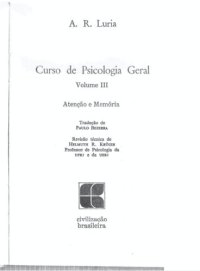 cover of the book Curso de Psicologia Geral: Atenção e Memória