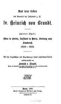 cover of the book Leben in Berlin, Aufstand in Polen, Sendung nach Frankreich 1828-1833