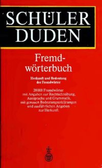 cover of the book Schülerduden Fremdwörterbuch