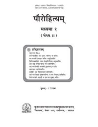 cover of the book पौरोहित्यम् (Priesthood / Theology)